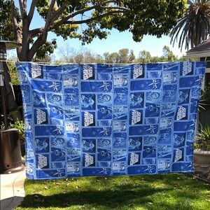 Star Wars Light Blue & Navy Graphic Twin XL Flat sheet